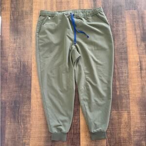 Figs Moss Green Tansen Jogger Scrub Pants Size XXL/S